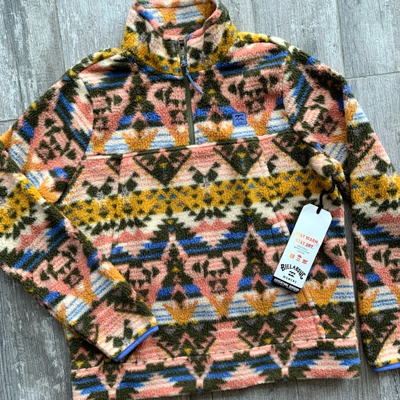 ๐ฅ๐ฅBILLABONG - BOUNDARY MOCK NECK FLEECE๐ฅ๐ฅ - Picture 4 of 9